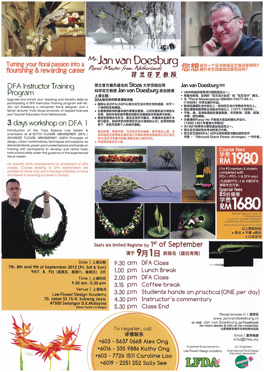 DFA 1 ~ Jan van Doesburg  ( 07 to 09 SEPT 2012 )